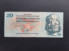 TCHÉCOSLOVAQUIE ~ BILLET  20
