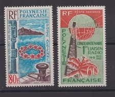 POLYNESIE SERIE DE 2 TIMBRES POSTE AERIENNE NEUF** N° 15 à 16 Cote: 53,50€