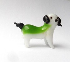 -  Miniature verre  chien  - fève
