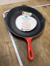 Poêle  Fonte émaillée Cousances  Vintage Rouge 26 Réf N.2