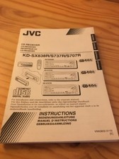 JVC KD SX838R S737R S707R autoradio CD notice utilisation mode d' emploi 