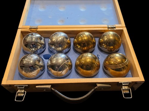 Vintage chrome gold petanque - chrome,
