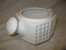 🪴 Vintage Ancien CACHE-POT ARROSOIR BLANC en CÉRAMIQUE JAPON Made in Japan