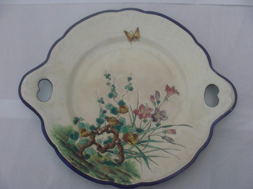Ancien plat tarte emaux - ancien,