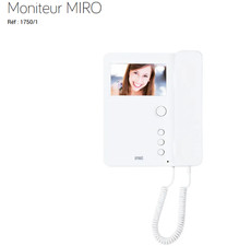 URMET Moniteur MIRO Interphone couleur avec boucle magnétique  Réf 1750/1