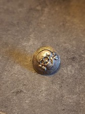 BOUTON ALLEMAND MILITAIRE TETE DE MORT EN MÉTAL