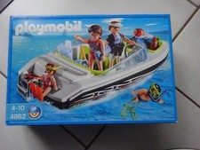 Playmobil boite 4862 bateau vedette familiale avec boite