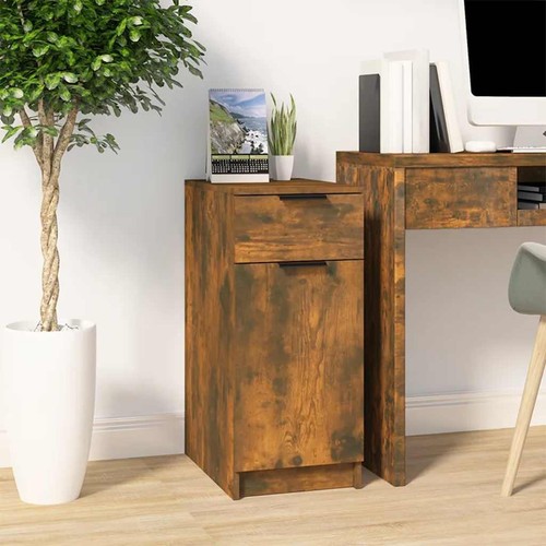 Armoire bureau gris béton - de,