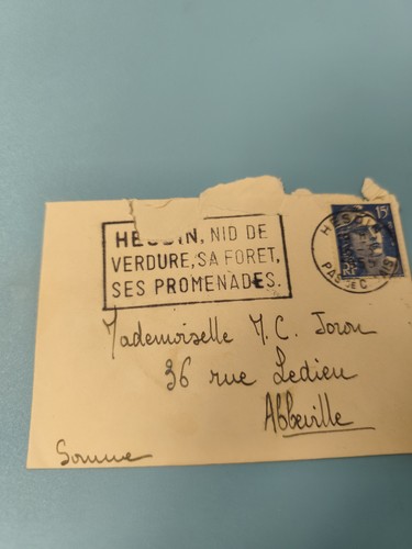 Ancienne enveloppe oblitérée