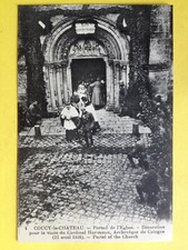 cpa COUCY le CHÂTEAU en 1916