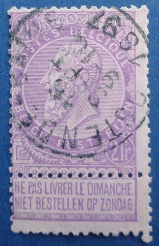 Belgique oblitéré 2f - belgique, n°66,