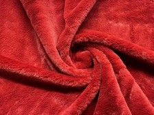 Tissu En Fausse Fourrure Super Doux En Velours Court Rouge ROUILLE