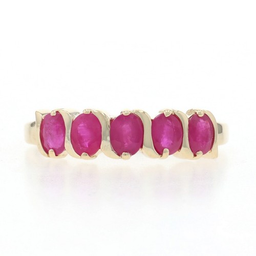 Bague alliance pierres rubis - bague,