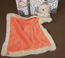 DOUDOU FISHER PRICE LION BEIGE MOUCHOIR  ORANGE   COM NEUF