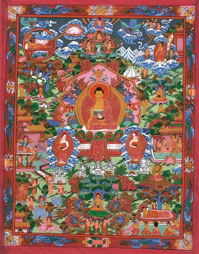 Fait main thangka old - fait,