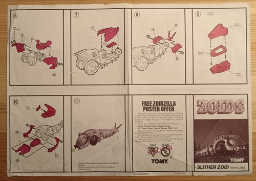 Zoids slither tomy 1983 - zoids,