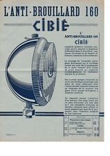 ANCIENNE PUBLICITE AUTOMOBILE - L'ANTI - BROUILLARD 160