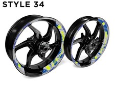 Suzuki Bandit 1250 Moto Jante Drapé Stickers Autocollant Pour 43.2cm Roues