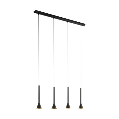 Lustre moderne led noir - led, À