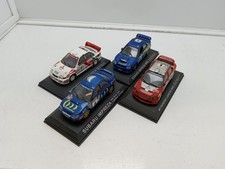 Lot De 4 Voitures Rallye Avec Défauts 1:43 Subaru Impreza, Mitsubishi Lancer