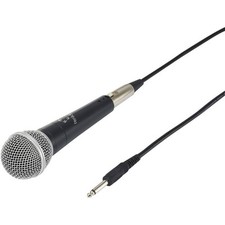 Micro de chant Renkforce PM58B Type de transmission (détails):filaire avec