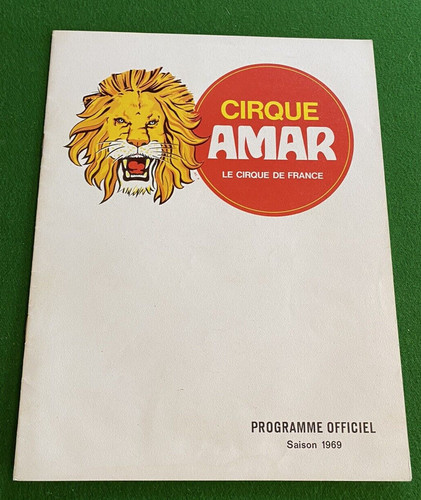 Amar circus program 1969 - program,