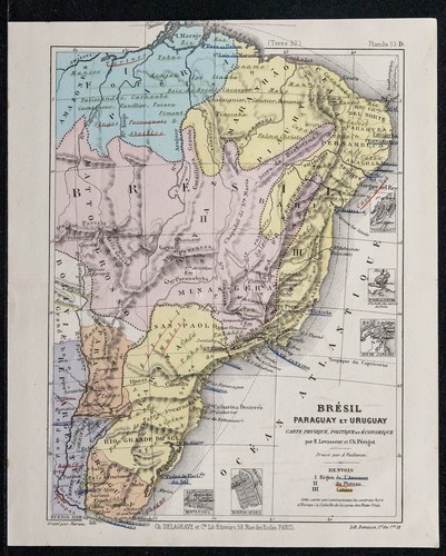 1874 carte du - du, brésil