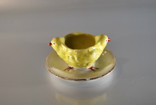 Coquetier poussin porcelaine - coquetier,