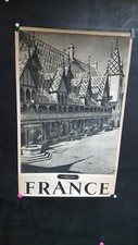 AFFICHE TOURISME  HOSPICES DE BEAUNE  PHOTO ANNEES 1960