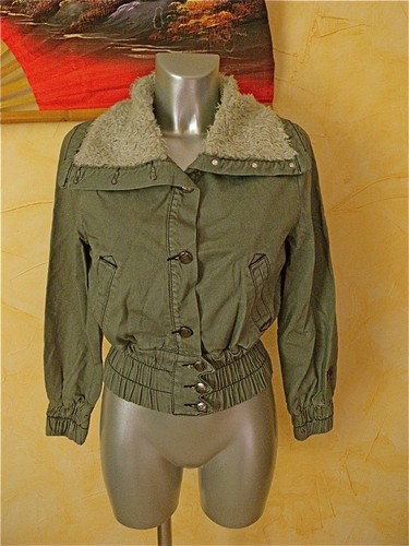 Veste courte jeans - veste, gris