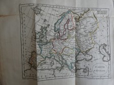 CARTE  issue de atlas GUTHRIE Abrégé géographie universelle 1808 europe