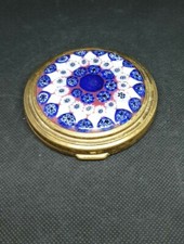 ANCIEN POUDRIER CRISTAL BICOLORE MURANO? A IDENTIFIER 