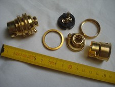 Douille B22 neuve (UNE) en laiton double bague pas français (10,85 mm) (réf 2)