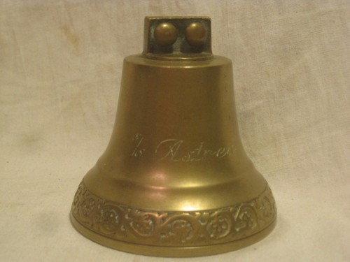Vintage bell ornate - bell, brass