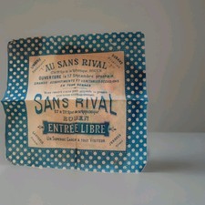 Papier De Soie 1940 Sans Rival Magasin Rouen Vêtements Mercerie 