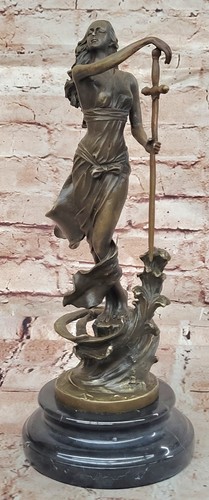 Statue bronze justice - en, de