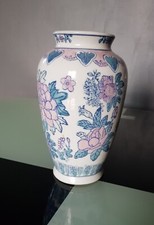 Vase Bleu Blanc Et Rose