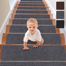 Stair Treads Carpet Non-Slip Indoor Stair Runners for Wooden Steps, Stair Rugs f