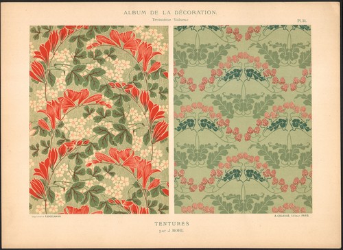 1900 lithographie art nouveau - lithographie,