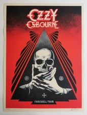 Shepard Fairey  – Ozzy Farewell Tour Red - No VAT USA / 5% UK - Osbourne