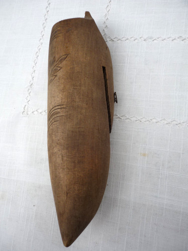 Coffin ancien bois - ancien, gravé