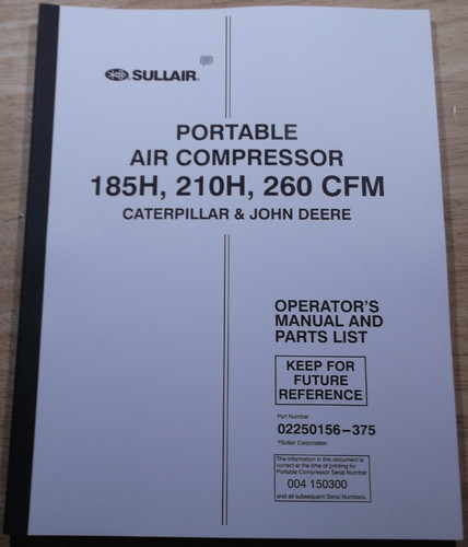 Sullair 185h 210h 260 - sullair,