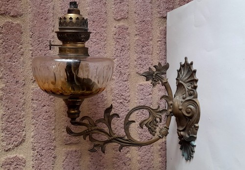 Lampe pétrole applique - pétrole,