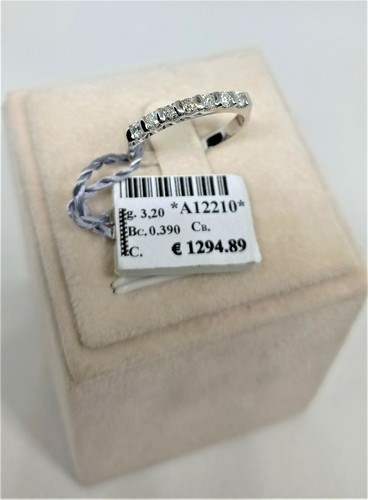 Bague blanc 18kt 750 - 18kt,