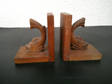 SERRE LIVRES EN BOIS ART DECO