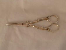 PUIFORCAT,ANTIQUE FRENCH STERLING SILVER GRAPE SCISSORS,LATE 19th CENTURY.