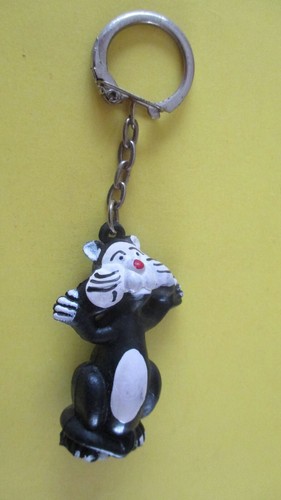 Porte clé figurine chat - porte,