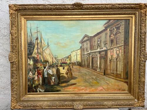 Tableau ancien marseille - tableau,