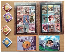 Tanzania 1995 Atlanta Histoire Jeux Olympiques 4 stamps 2 sheets 2 sheets MNH**