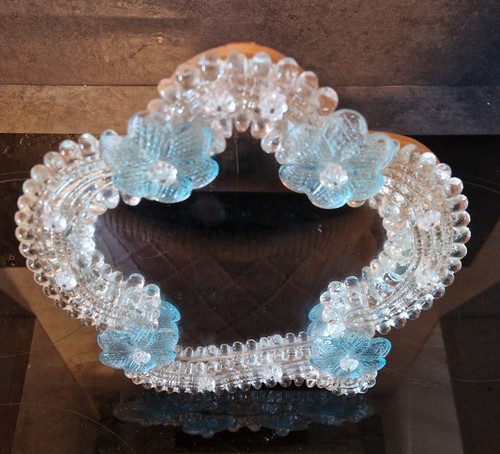 Miroir murano table bleu - miroir,